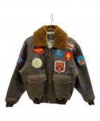 AVIREXアヴィレックス）の古着「Ｇ-1フライトジャケット」｜ブラウン