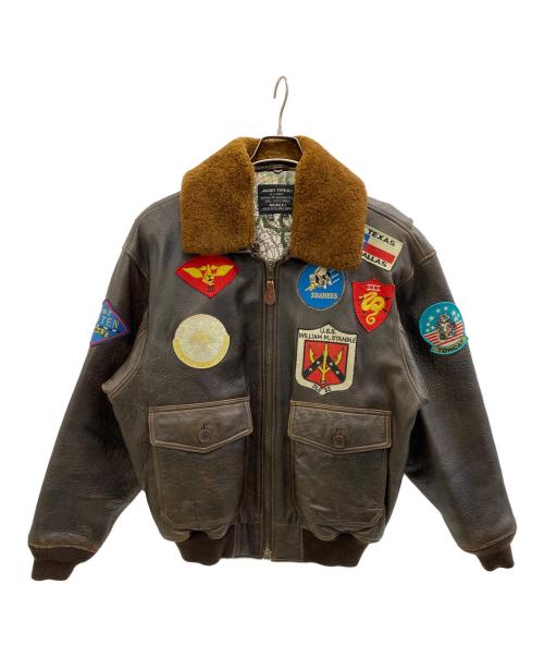 AVIREX（アヴィレックス）AVIREX (アヴィレックス) Ｇ-1フライトジャケット ブラウン サイズ:Lの古着・服飾アイテム