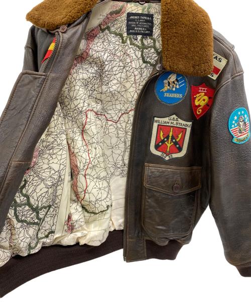 AVIREX（アヴィレックス）AVIREX (アヴィレックス) Ｇ-1フライトジャケット ブラウン サイズ:Lの古着・服飾アイテム