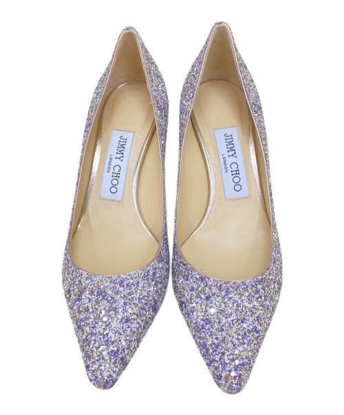 JIMMY CHOO（ジミーチュウ）JIMMY CHOO (ジミーチュウ) ポインテッドトゥパンプス シルバー サイズ:34 1/2の古着・服飾アイテム