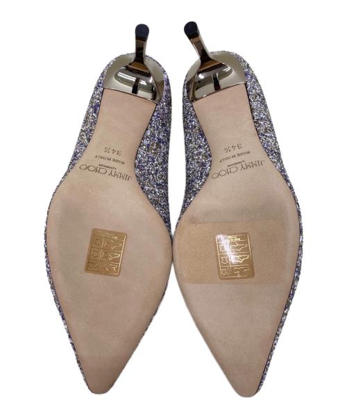 JIMMY CHOO（ジミーチュウ）JIMMY CHOO (ジミーチュウ) ポインテッドトゥパンプス シルバー サイズ:34 1/2の古着・服飾アイテム