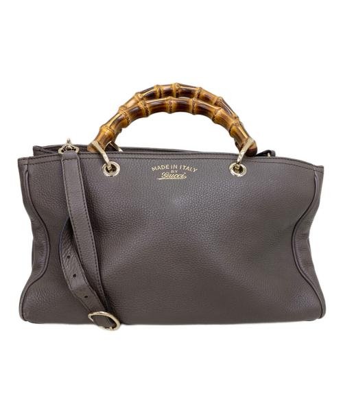 GUCCI（グッチ）GUCCI (グッチ) バンブー ショッパー ミディアム ブラウンの古着・服飾アイテム