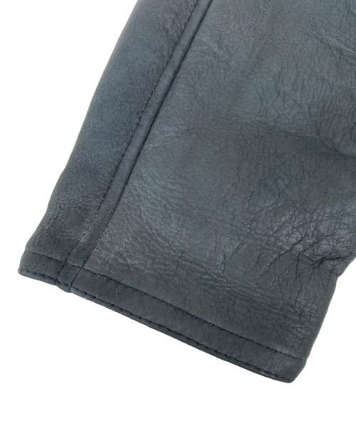 TEODEM（テオデム）TEODEM (テオデム) ムートンコート グリーン×ブラック サイズ:XLの古着・服飾アイテム