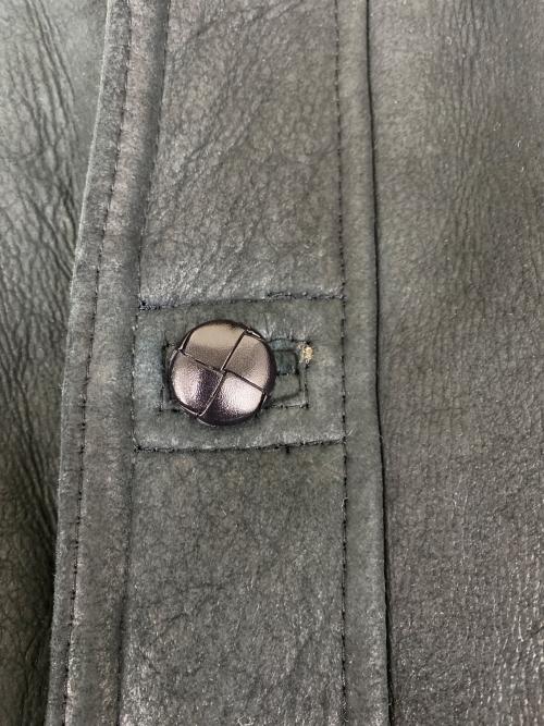 TEODEM（テオデム）TEODEM (テオデム) ムートンコート グリーン×ブラック サイズ:XLの古着・服飾アイテム