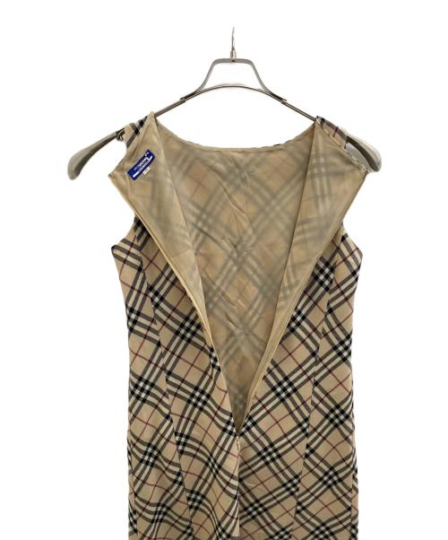 BURBERRY BLUE LABEL（バーバリー ブルー レーベル）BURBERRY BLUE LABEL (バーバリーロンドンブルーレーベル) ノースリーブ・キャミソールワンピース ベージュ サイズ:38の古着・服飾アイテム