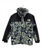 THE NORTH FACEザ ノース フェイス）の古着「ノベルティマウンテンライトジャケット」｜ブラック×カーキ