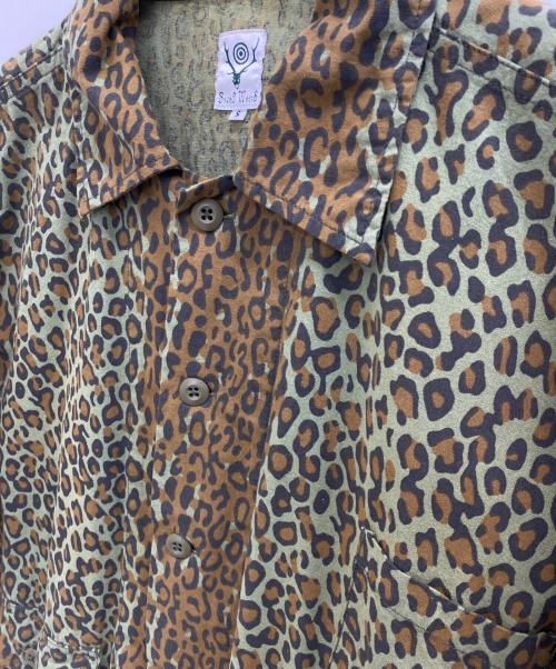 South2 West8（サウスツー ウエストエイト）south2 west8 (サウスツー ウエストエイト) 長袖シャツ ブラウン×グリーン サイズ:Sの古着・服飾アイテム