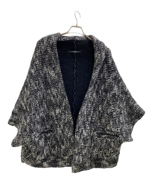 LIMI feu（リミフゥ）LIMI feu (リミフゥ) ニットカーディガン ブラック×ホワイト サイズ:Sの古着・服飾アイテム