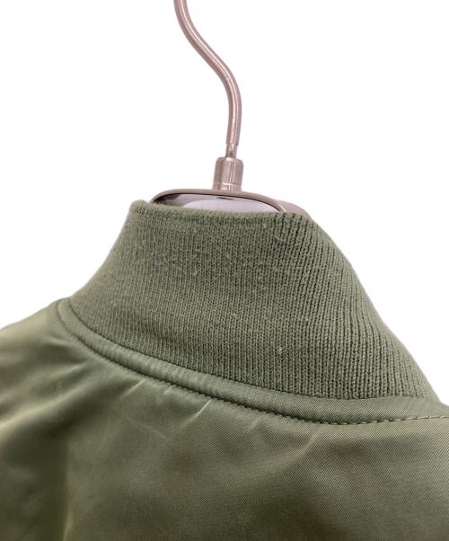 alpha industry（アルファ インダストリーズ）ALPHA INDUSTRY (アルファ インダストリーズ) MA-1ジャケット カーキ×オレンジ サイズ:XLの古着・服飾アイテム