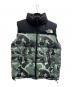 THE NORTH FACE（ザ ノース フェイス）の古着「ノベルティーヌプシベスト」｜ブラック×グリーン