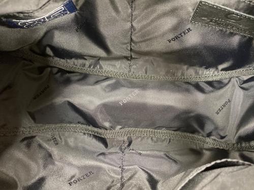 PORTER（ポーター）PORTER (ポーター) ダイニーマレザーショルダーバッグ ブラックの古着・服飾アイテム