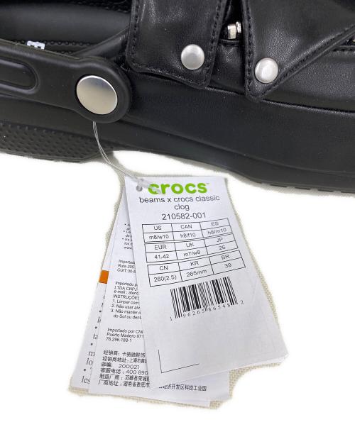 BEAMS（ビームス）BEAMS (ビームス) crocs (クロックス) Riders CLASSIC CLOG ブラック サイズ:26 未使用品の古着・服飾アイテム