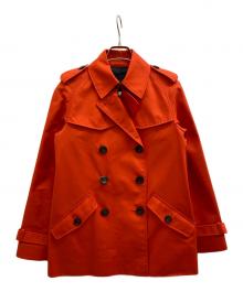 COACH（コーチ）の古着「ソリッドショートトレンチコート」｜レッド