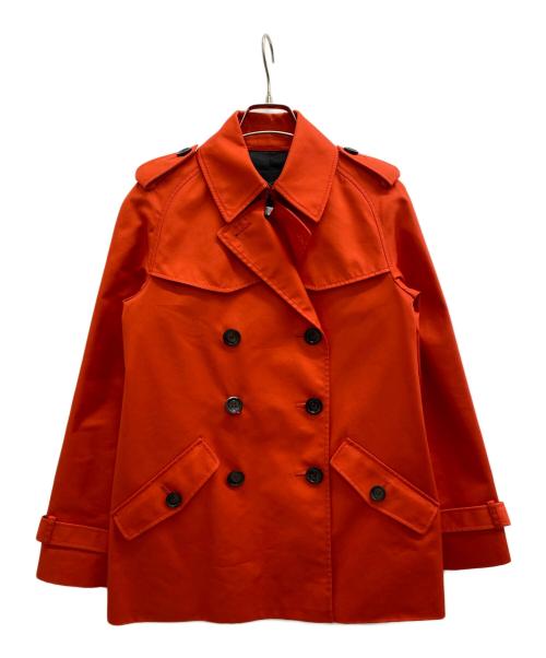COACH（コーチ）COACH (コーチ) ソリッドショートトレンチコート レッド サイズ:XSの古着・服飾アイテム