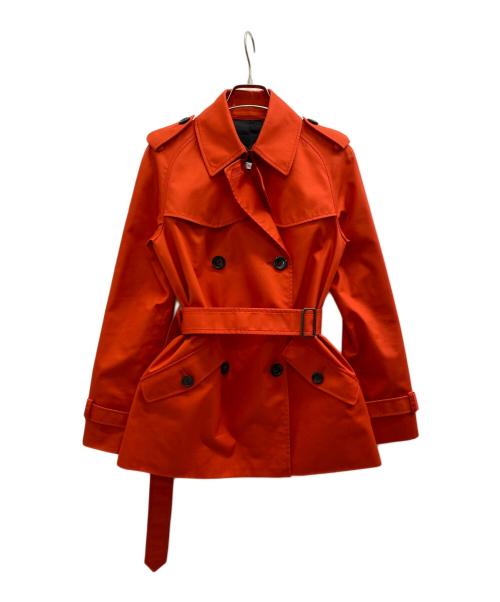 COACH（コーチ）COACH (コーチ) ソリッドショートトレンチコート レッド サイズ:XSの古着・服飾アイテム