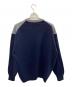 WOOLLY JUMPERS (ウーリージャンパーズ) 厚手ニット グレー×ネイビー サイズ:M：5000円