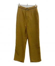 Ameri（アメリ）の古着「SOFT TWIST STRIPE PANTS」｜ブラウン