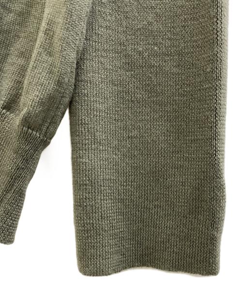 MIU MIU（ミュウミュウ）MIU MIU (ミュウミュウ) 薄手カーディガン オリーブ サイズ:42の古着・服飾アイテム