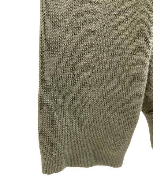 MIU MIU（ミュウミュウ）MIU MIU (ミュウミュウ) 薄手カーディガン オリーブ サイズ:42の古着・服飾アイテム