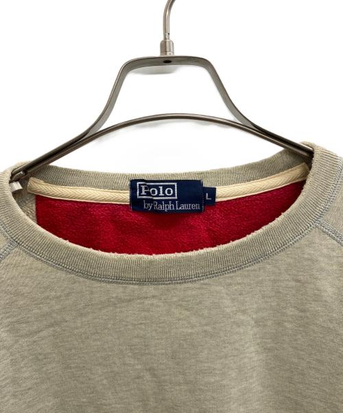 POLO RALPH LAUREN（ポロ・ラルフローレン）POLO RALPH LAUREN (ポロ・ラルフローレン) FL-92ロゴスウェット グレー サイズ:Lの古着・服飾アイテム