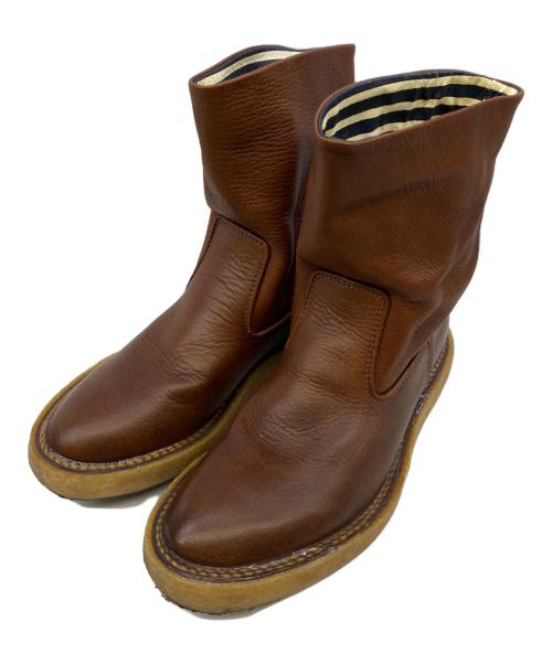 KAPITAL（キャピタル）KAPITAL (キャピタル) リンクルポパイブーツ ブラウン サイズ:なしの古着・服飾アイテム
