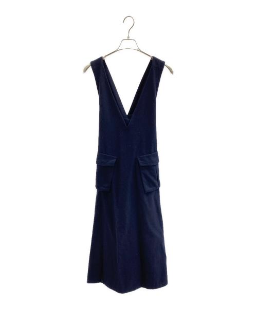 MACPHEE（マカフィー）MACPHEE (マカフィー) ノースリーブワンピース ネイビー サイズ:34の古着・服飾アイテム