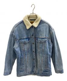 LEVI'S PReMIUM（リーバイス プレミアム）の古着「BAGGY SHERPA TRUCKER JACKET」｜ブルー