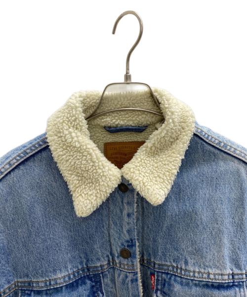 LEVI'S PReMIUM（リーバイス プレミアム）LEVI'S PReMIUM (リーバイス プレミアム) BAGGY SHERPA TRUCKER JACKET ブルー サイズ:XSの古着・服飾アイテム