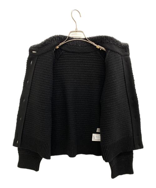 Leilian（レリアン）LEILIAN (レリアン) 厚手カーディガン ブラック サイズ:11の古着・服飾アイテム