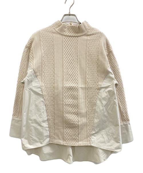 Leilian（レリアン）Leilian (レリアン) 長袖ブラウス ベージュ サイズ:11の古着・服飾アイテム