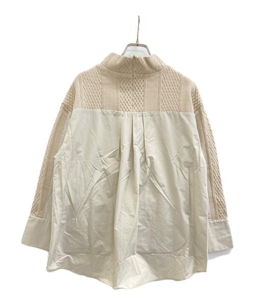 Leilian（レリアン）Leilian (レリアン) 長袖ブラウス ベージュ サイズ:11の古着・服飾アイテム