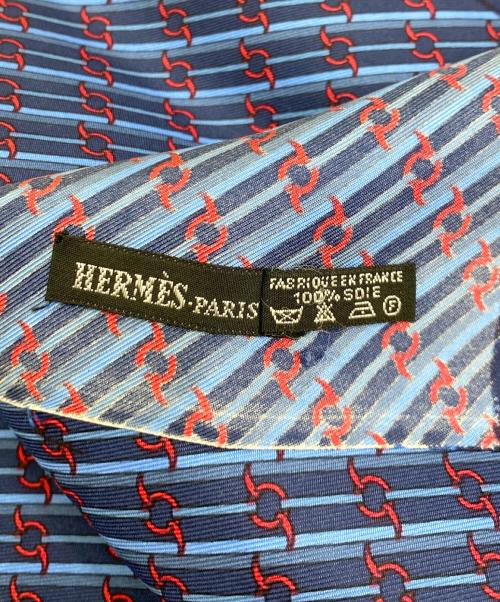 HERMES（エルメス）HERMES (エルメス) ストール ブルーの古着・服飾アイテム