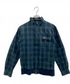 FRED PERRYフレッドペリー）の古着「ジップジャケット」｜グリーン×ブルー