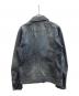 BURBERRY BLACK LABEL (バーバリーブラックレーベル) デニムライダースジャケット インディゴ サイズ:M：20000円
