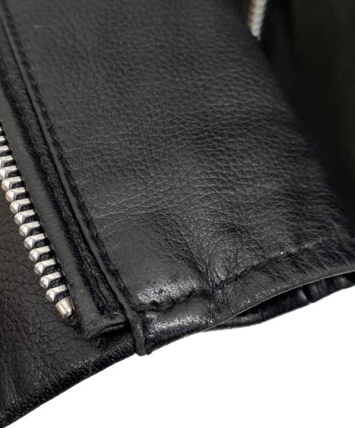 SCHEINE（シャイナ）SCHEINE (シャイナ) ダブルライダースジャケット ブラック サイズ:46の古着・服飾アイテム