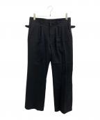 IROQUOISイロコイ）の古着「EX.E SERGE FLARE PT」｜ブラック