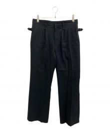 IROQUOIS（イロコイ）の古着「EX.E SERGE FLARE PT」｜ブラック