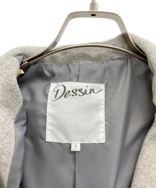dessin UNTITLED（デッサンアンタイトル）dessin UNTITLED (デッサンアンタイトル) ショートコート グレー サイズ:1の古着・服飾アイテム