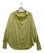 GALERIE VIEギャルリーヴィー）の古着「ウール ポロカラープルオーバー」｜黄緑