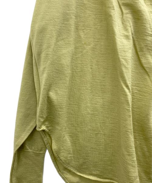 GALERIE VIE（ギャルリーヴィー）GALERIE VIE (ギャルリーヴィー) ウール ポロカラープルオーバー 黄緑 サイズ:Sの古着・服飾アイテム