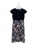 TOCCAトッカ）の古着「半袖ワンピース」｜ネイビー