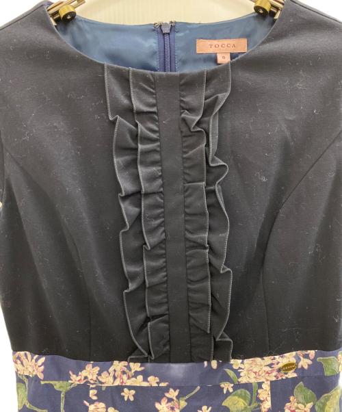 TOCCA（トッカ）TOCCA (トッカ) 半袖ワンピース ネイビーの古着・服飾アイテム