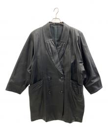 PARTINA（パルティーナ）の古着「ラムレザーコート」｜ブラック
