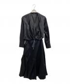 laubeblancローブ ブラン）の古着「長袖ワンピース」｜ブラック