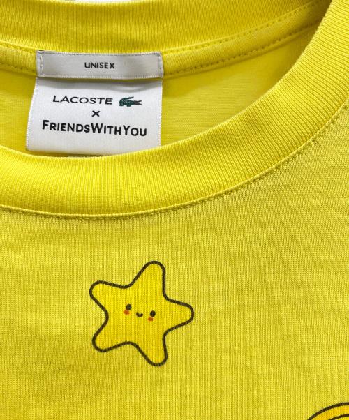 LACOSTE（ラコステ）LACOSTE (ラコステ) FRIENDSWITHYOU (フレンズウィズユー) 半袖カットソー イエロー サイズ:Sの古着・服飾アイテム