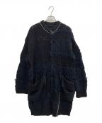 Y'sワイズ）の古着「厚手カーディガン」｜ブラック