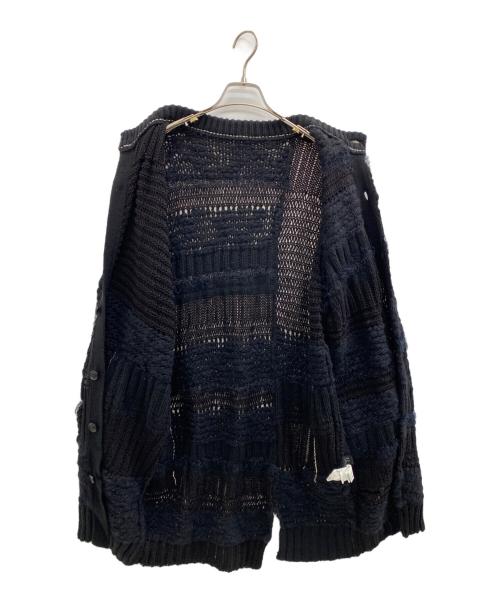 Y's（ワイズ）Y's (ワイズ) 厚手カーディガン ブラック サイズ:2の古着・服飾アイテム