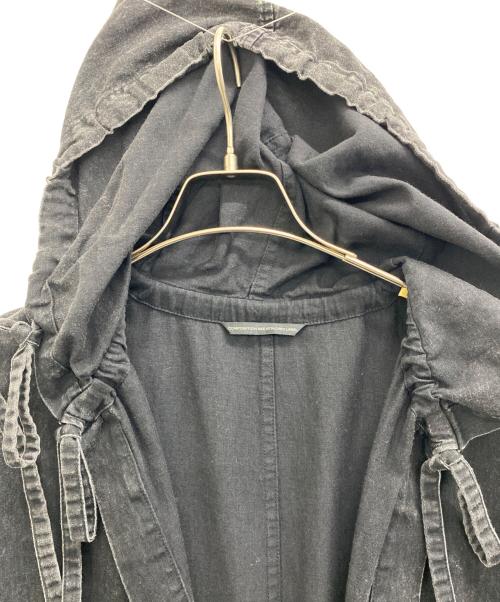 Y's（ワイズ）Y's (ワイズ) 25SS 6OZ BLEACHED DENIM HOODIE COAT ブラック サイズ:SIZE 1の古着・服飾アイテム
