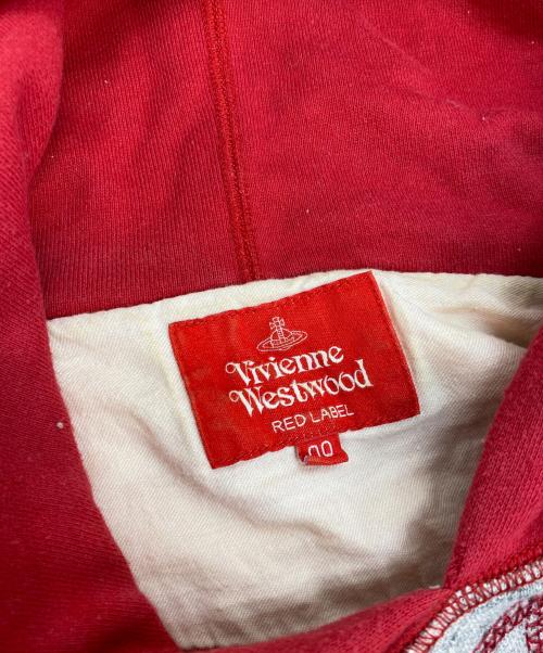 Vivienne Westwood RED LABEL（ヴィヴィアンウエストウッドレッドレーベル）Vivienne Westwood RED LABEL (ヴィヴィアンウエストウッドレッドレーベル) オーブステッチ レッド×グレー サイズ:Mの古着・服飾アイテム