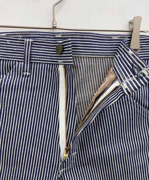 Stan Ray（スタンレー）Stan Ray (スタンレー) ヒッコリーパンツ ホワイト×ブルー サイズ:不明の古着・服飾アイテム